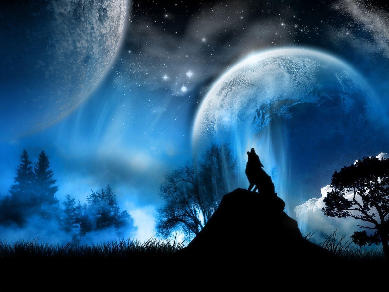 1600x1200 Howling Wolf Background Wallpaper, Desktop