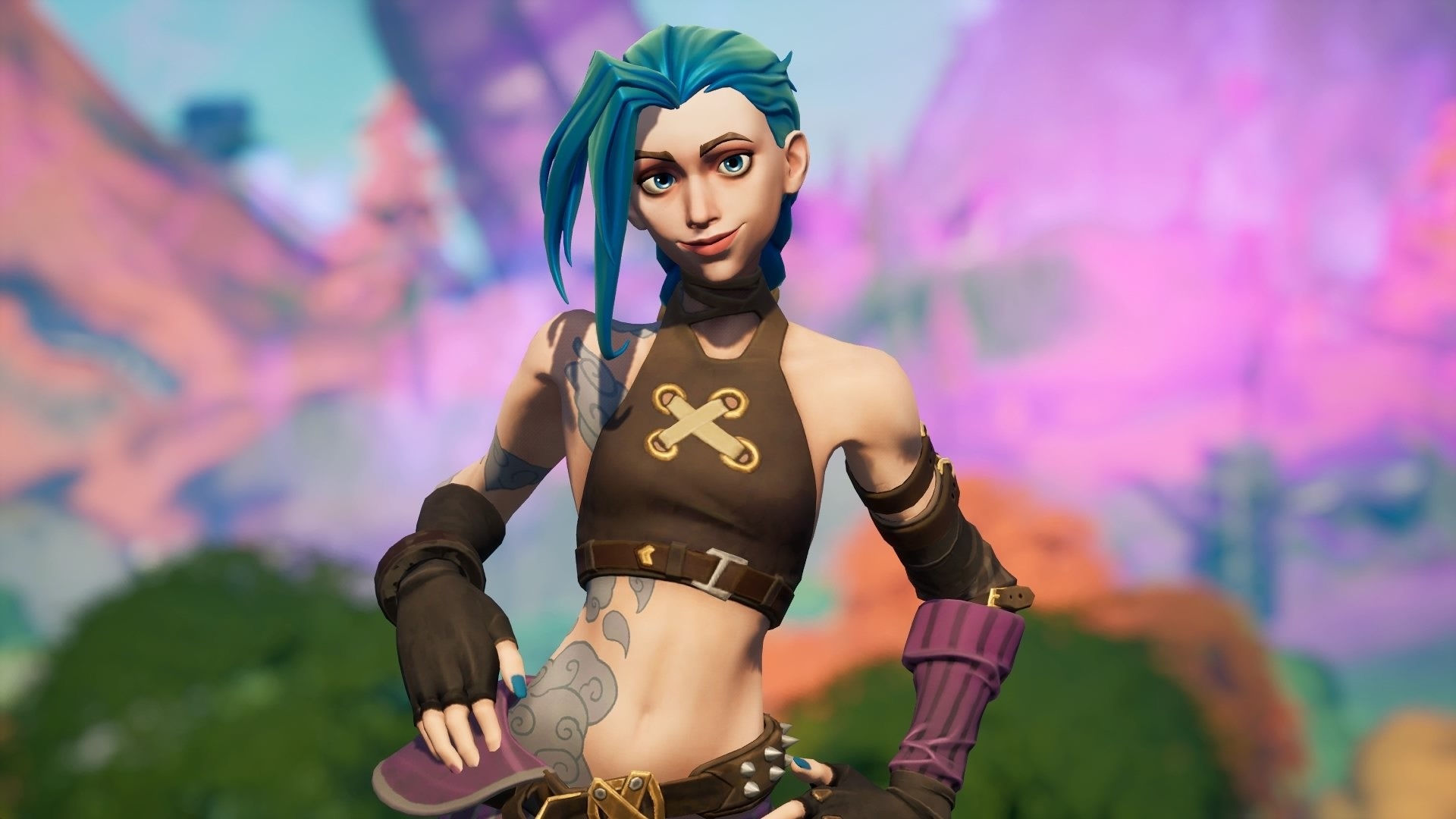 1920x1080 Arcane Jinx Fortnite wallpaper, Desktop