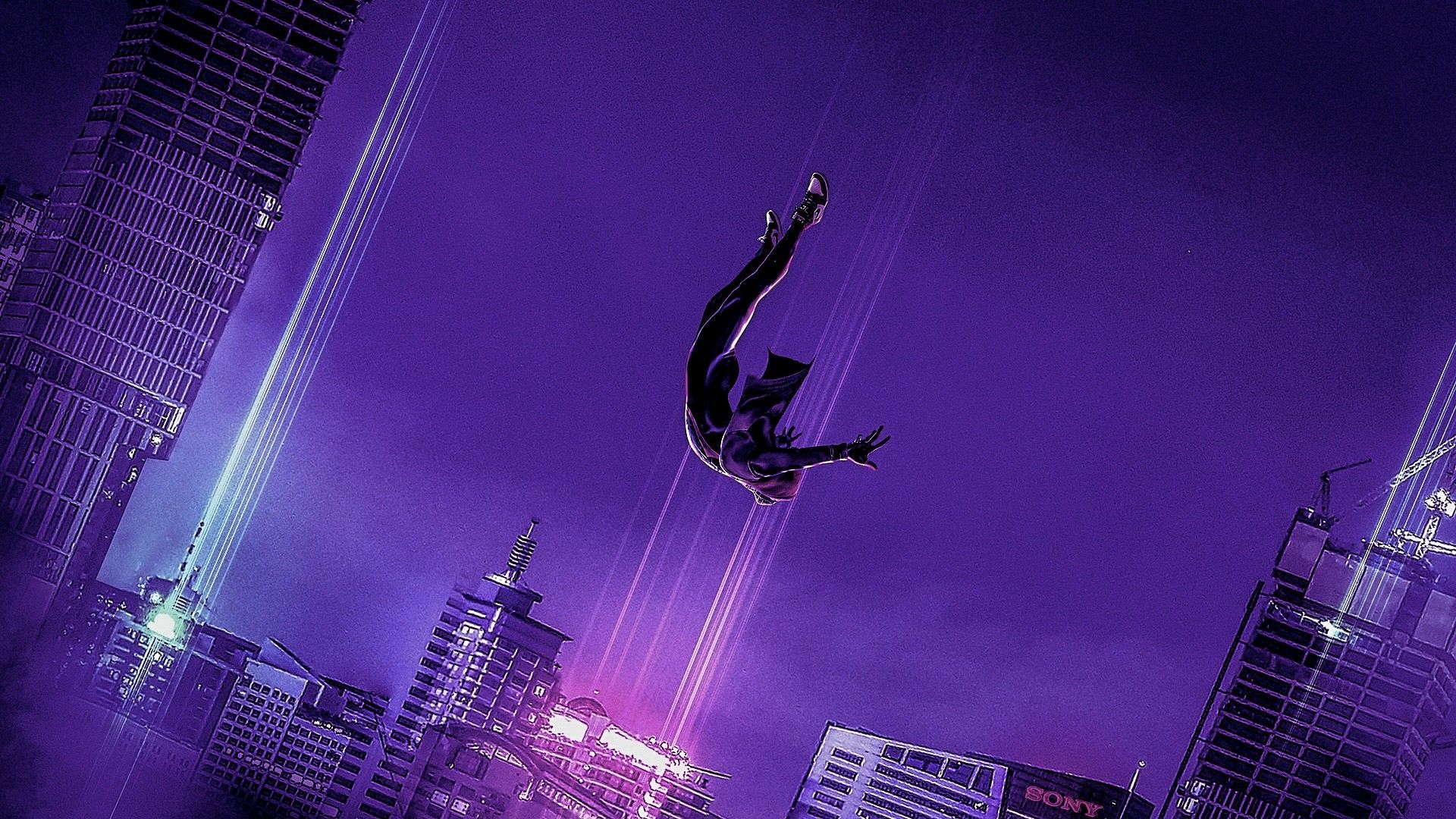 1920x1080 Spiderman Purple Aesthetic. Dark, Desktop