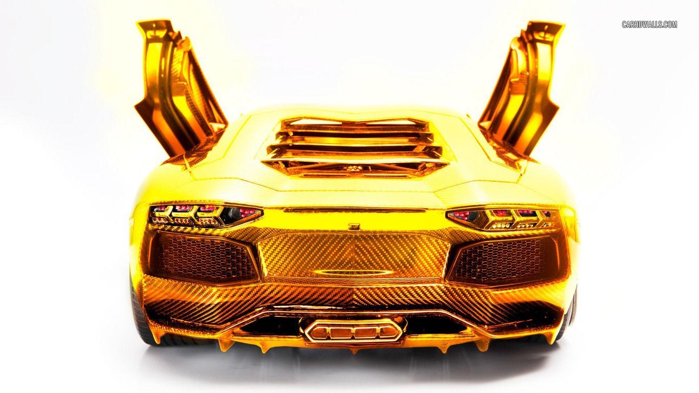 1370x770 Cool Lamborghini Golden Car HD 1366×768, Desktop