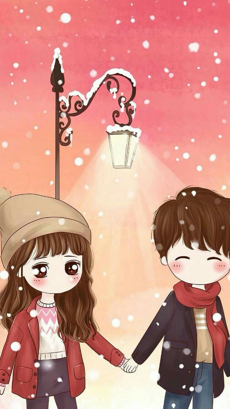 740x1310 Cute Couple Chibi Anime Wallpaper, Phone