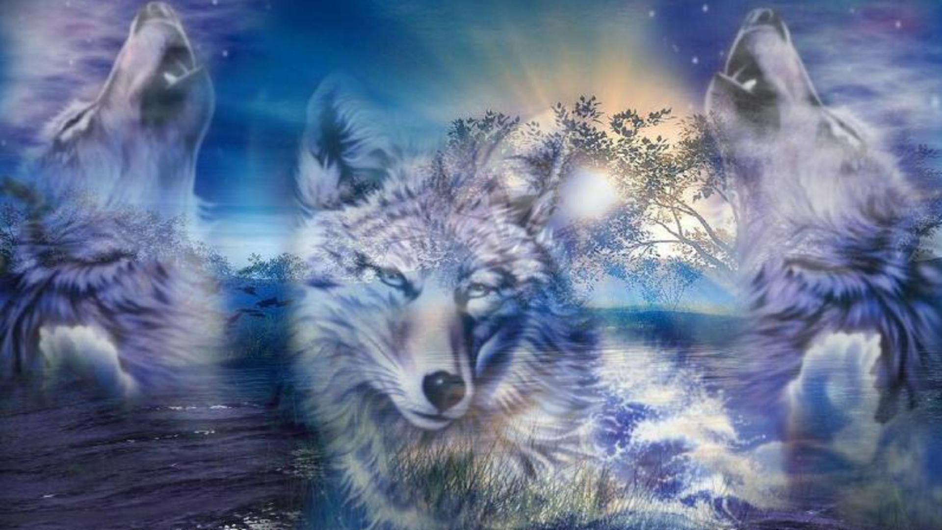 1920x1080 Mystic wolf wallpaper wolves animals wallpaper for free download, Desktop