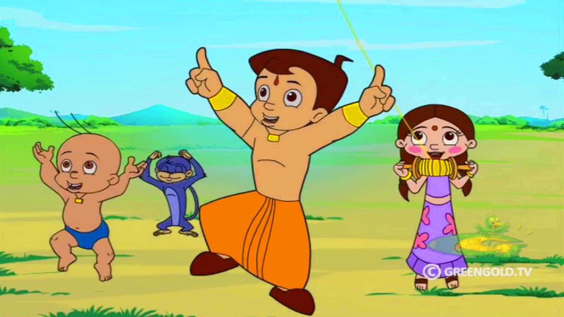 1920x1080 Chhota Bheem Wallpaper  screen. Cartoon girl drawing, Cartoon drawings, Easy cartoon drawings, Desktop