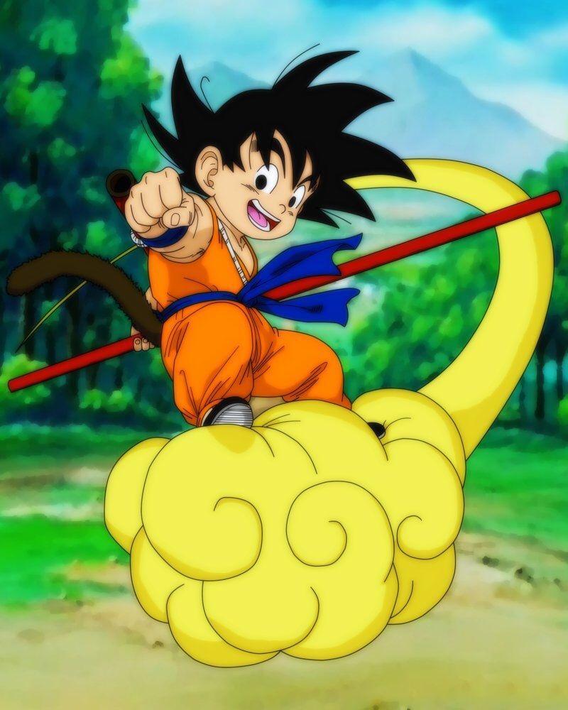 800x1000 Kid Goku. Nimbus!. Kid goku, Kid goku nimbus, Kid goku art, Phone