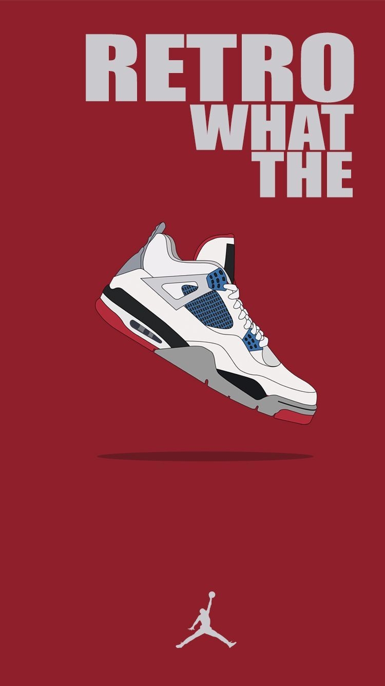 750x1340 Wallpaper Jordan 4 Retro What the. Jordan logo wallpaper, Jordan shoes wallpaper, Shoes wallpaper, Phone