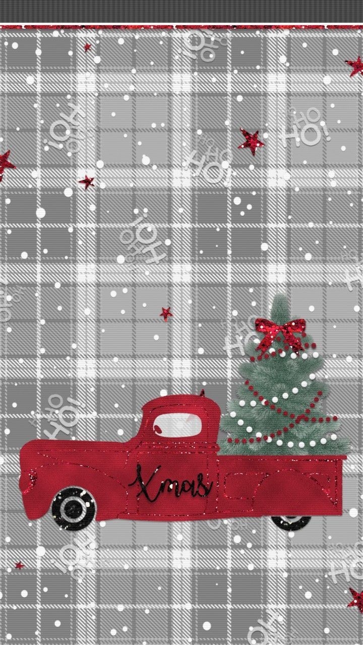 720x1280 Red Truck Craze. Christmas phone wallpaper, Christmas wallpaper, Holiday wallpaper, Phone