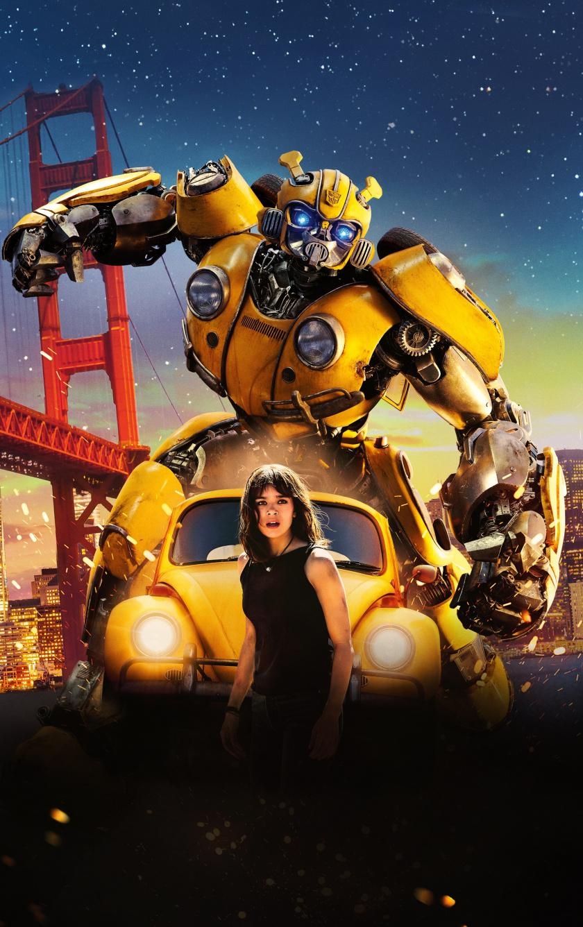 840x1340 Download  wallpaper movie, bumblebee, transformers, Phone