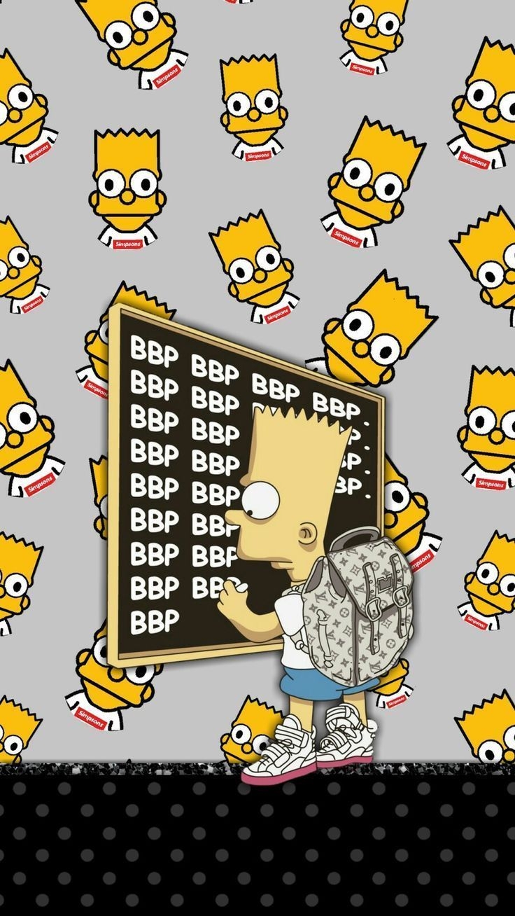 740x1310 BAPE Bart Simpson Wallpaper.com, Phone