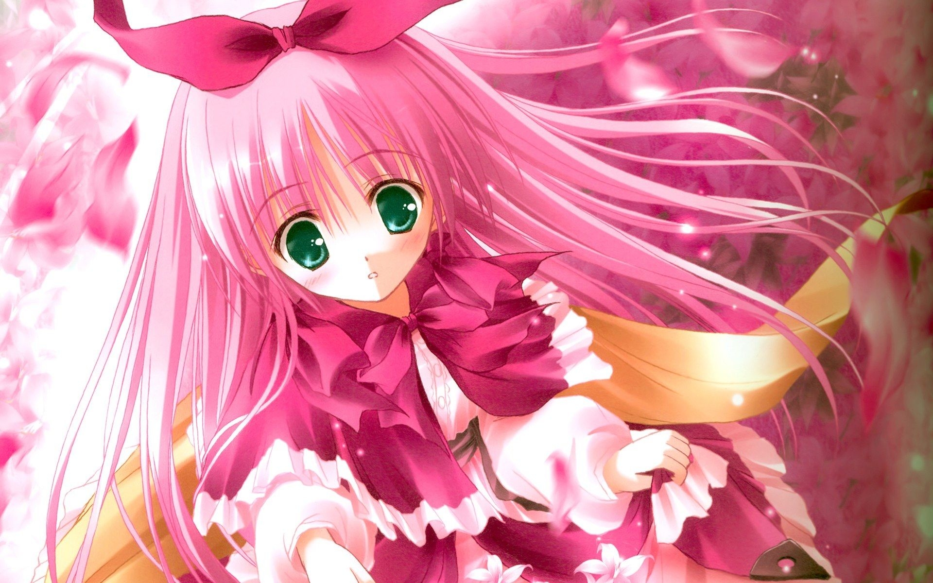 1920x1200 Cute Pink Anime Girl wallpaperx1200, Desktop