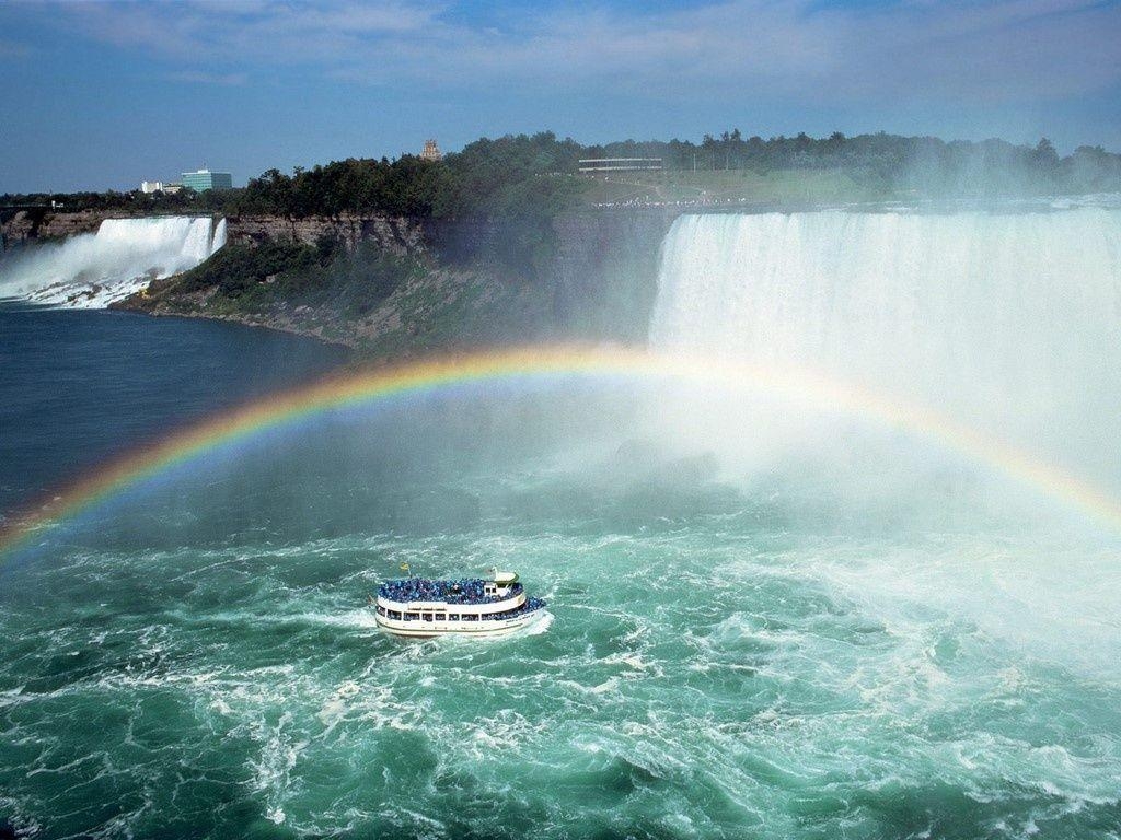 1030x770 rainbow over niagara falls wallpaper, Desktop