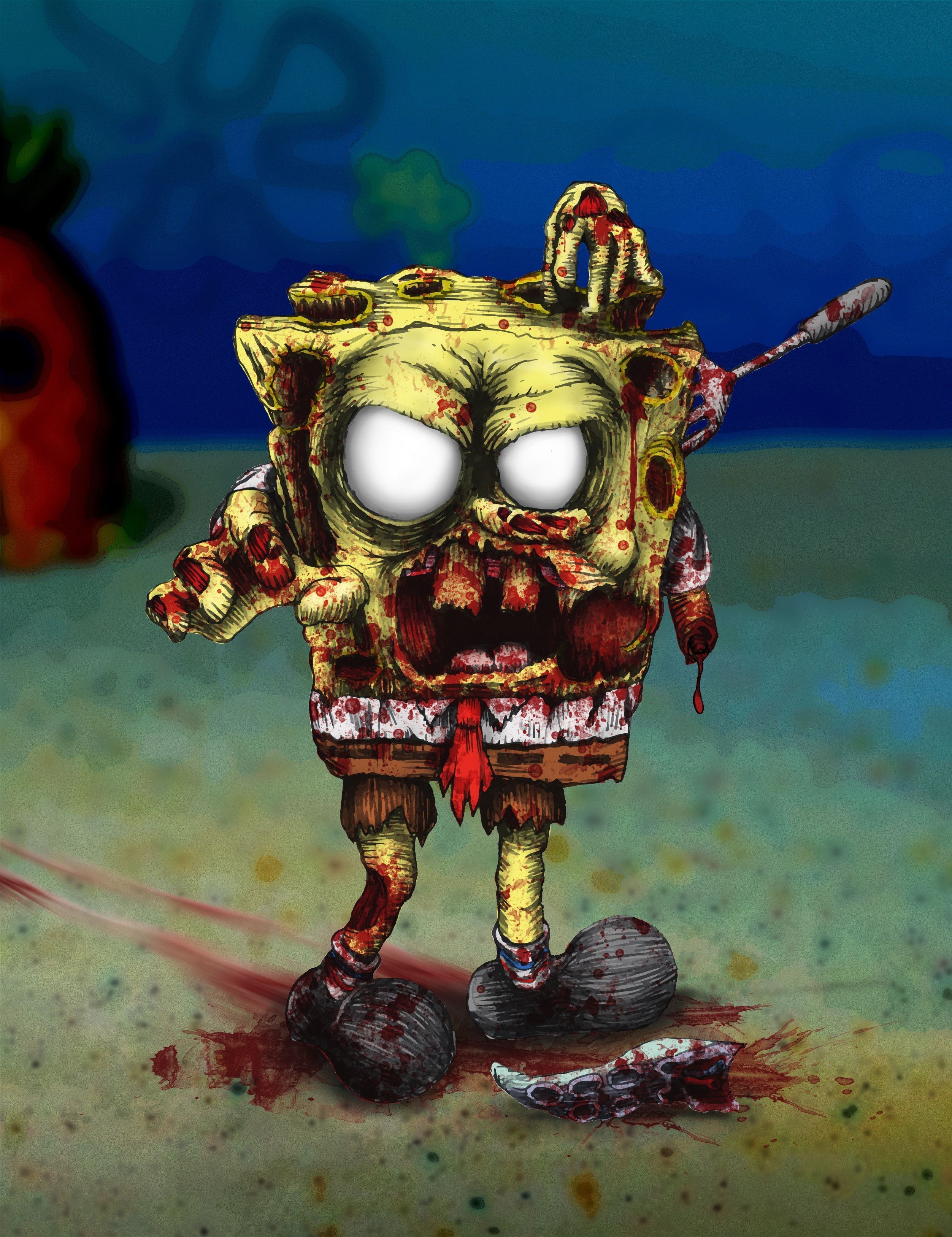 2510x3260 See Your Favorite '90s Nickelodeon Cartoons As Terrifying Zombies. Nickelodeon cartoons, 90s nickelodeon cartoons, Scary drawings, Phone