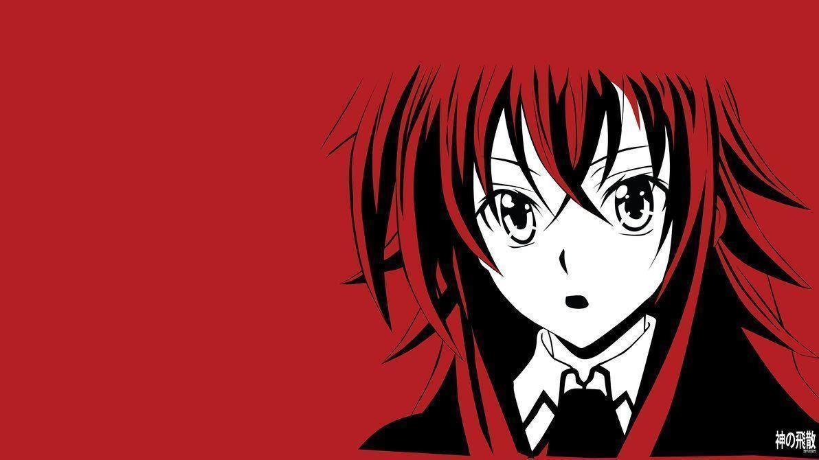 1200x670 Rias Gremory Minimalist Wallpaper Download, Desktop