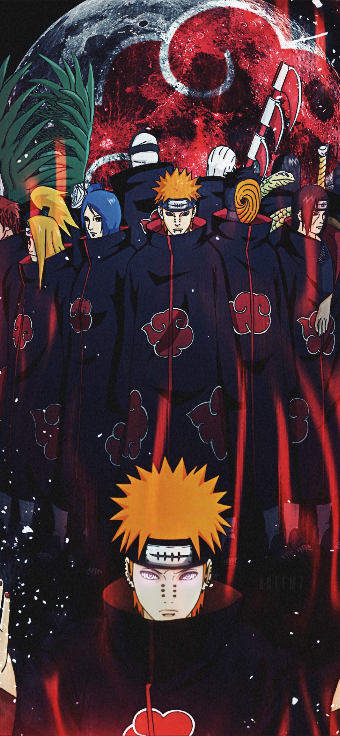 1180x2560 Best Akatsuki iPhone Wallpaper [ HQ ], Phone