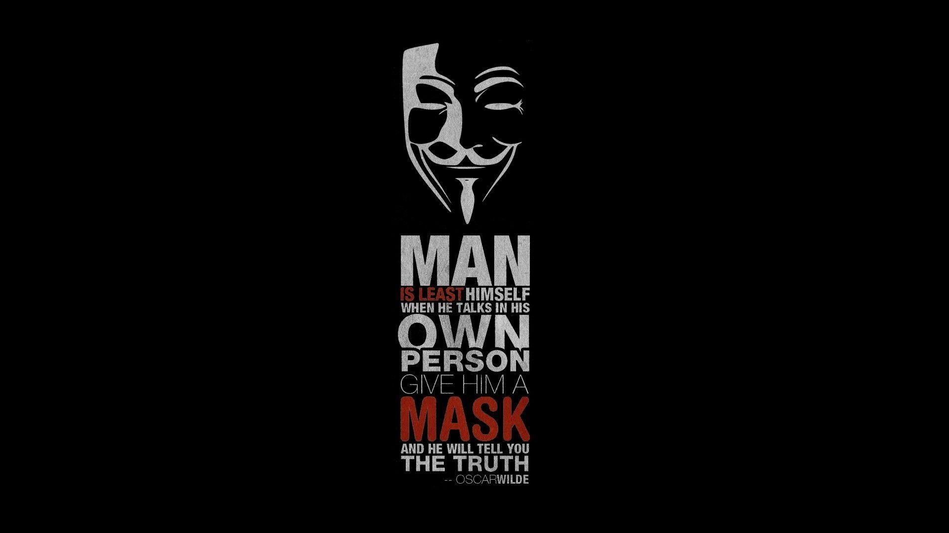 1920x1080 Anonymus Hacker Quote 720P HD 4k Wallpaper, Image, Desktop