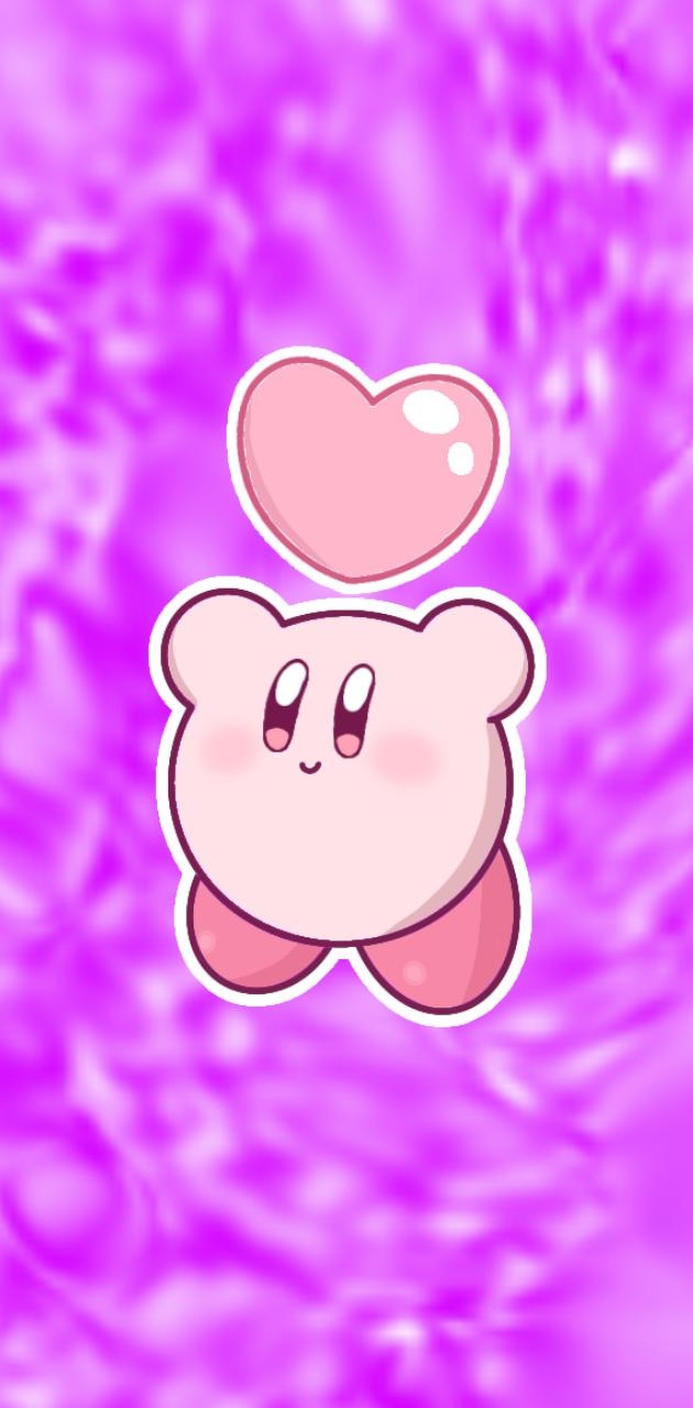 630x1280 cute kirby wallpaper, Phone