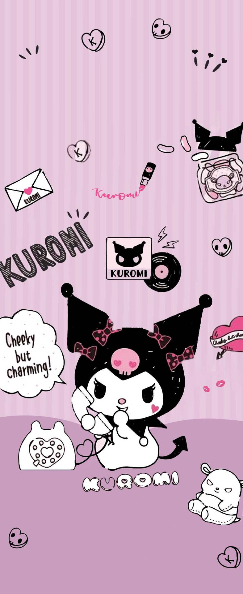 790x1920 Download My Melody Kuromi Phone Background Image Wallpaper, Phone