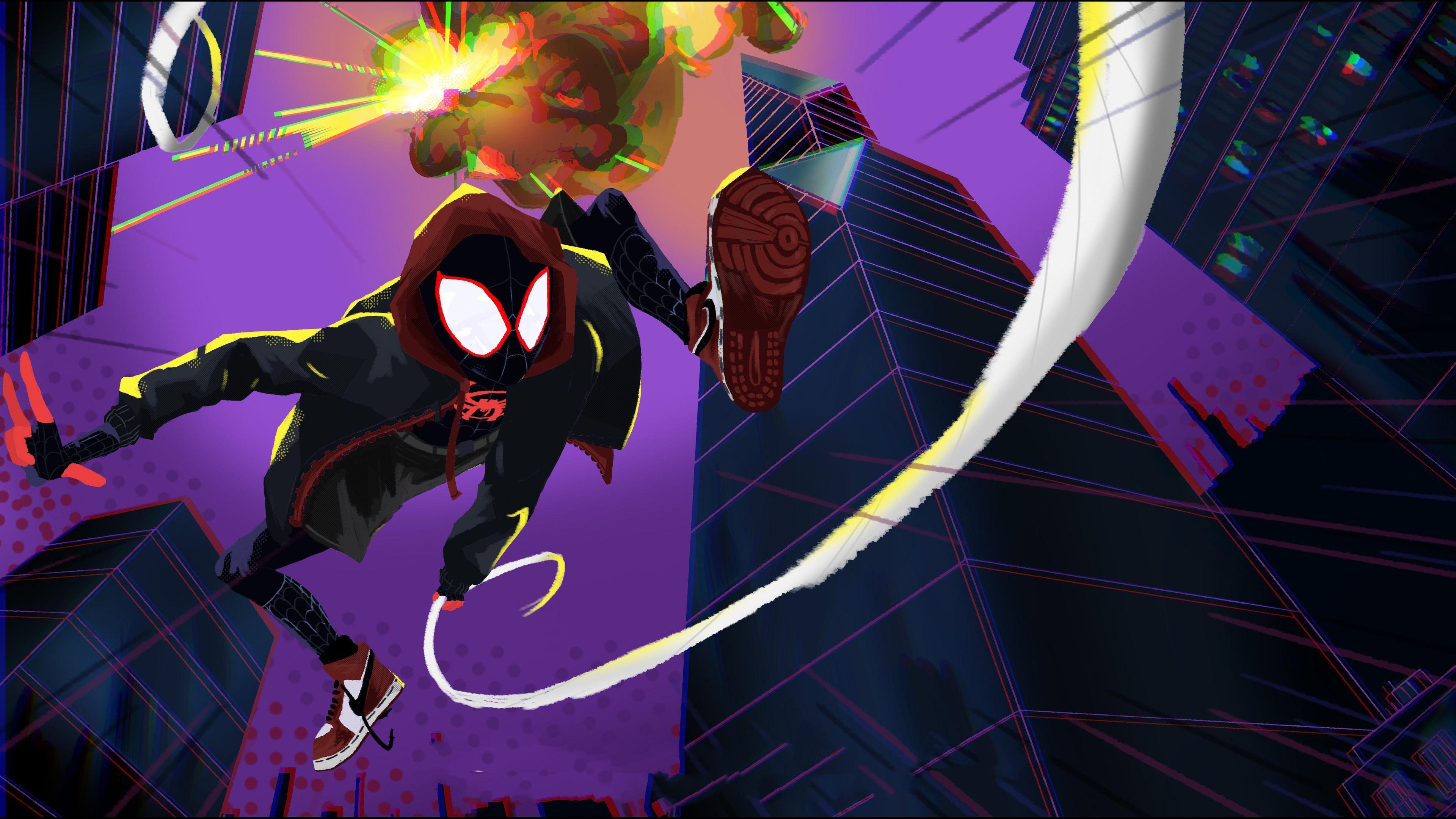 3840x2160 Spiderman Miles Morales Art 4k superheroes wallpaper, Desktop