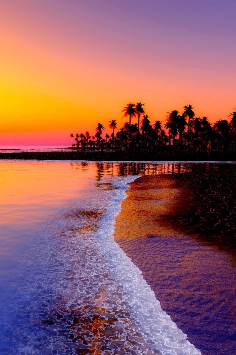 800x1200 Beach Sunset Wallpaper HD iPhone, Phone