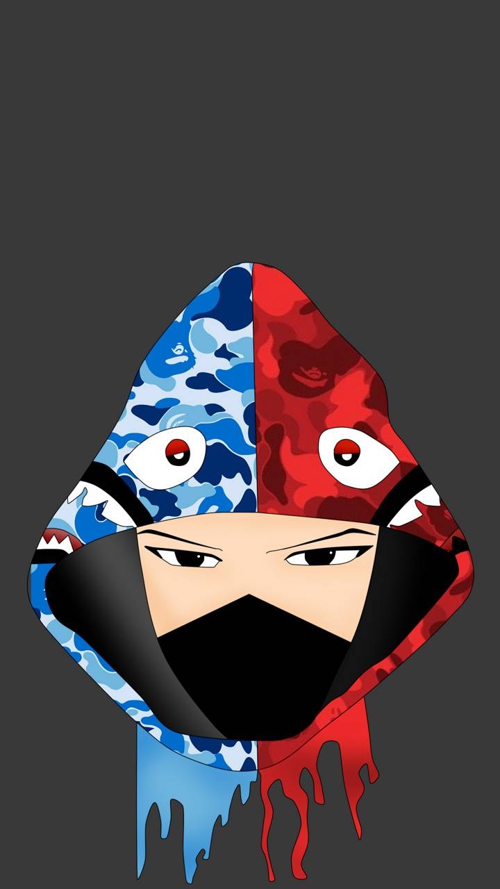 720x1280 Bape Red and Blue wallpaper, Phone