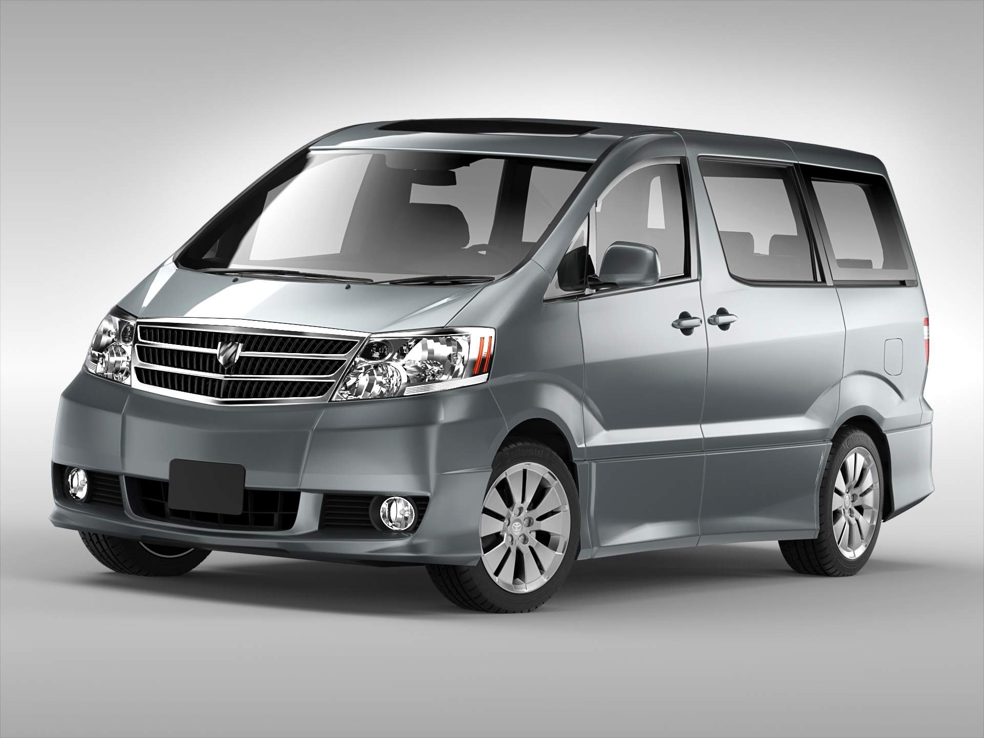 1920x1440 Toyota Alphard 2002 3D Model, Desktop