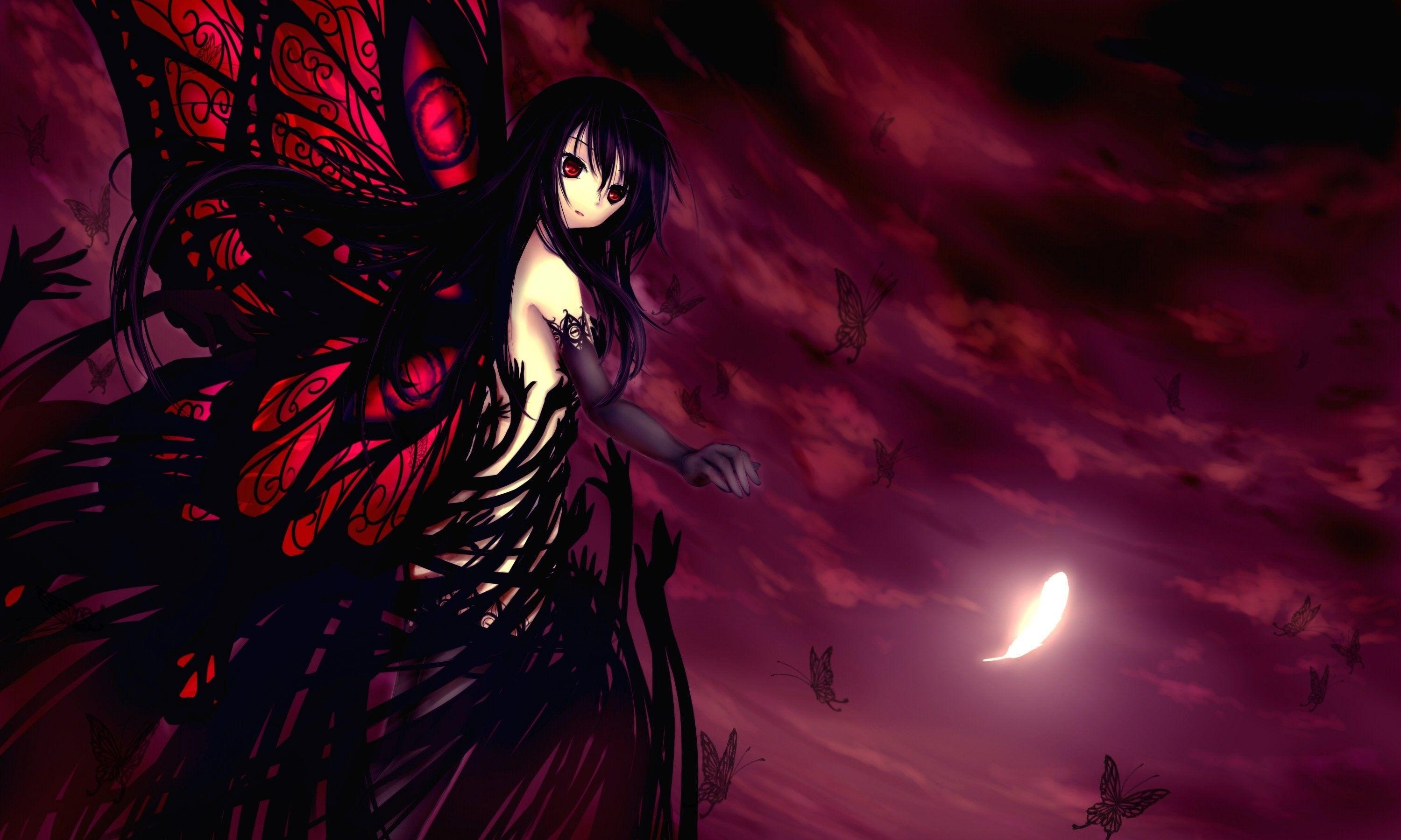 3000x1800 Anime Gothic Angel Wallpaper, Desktop