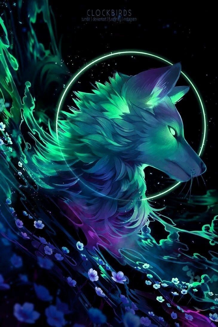 730x1100 Cool Wolf Phone Wallpaper, Phone