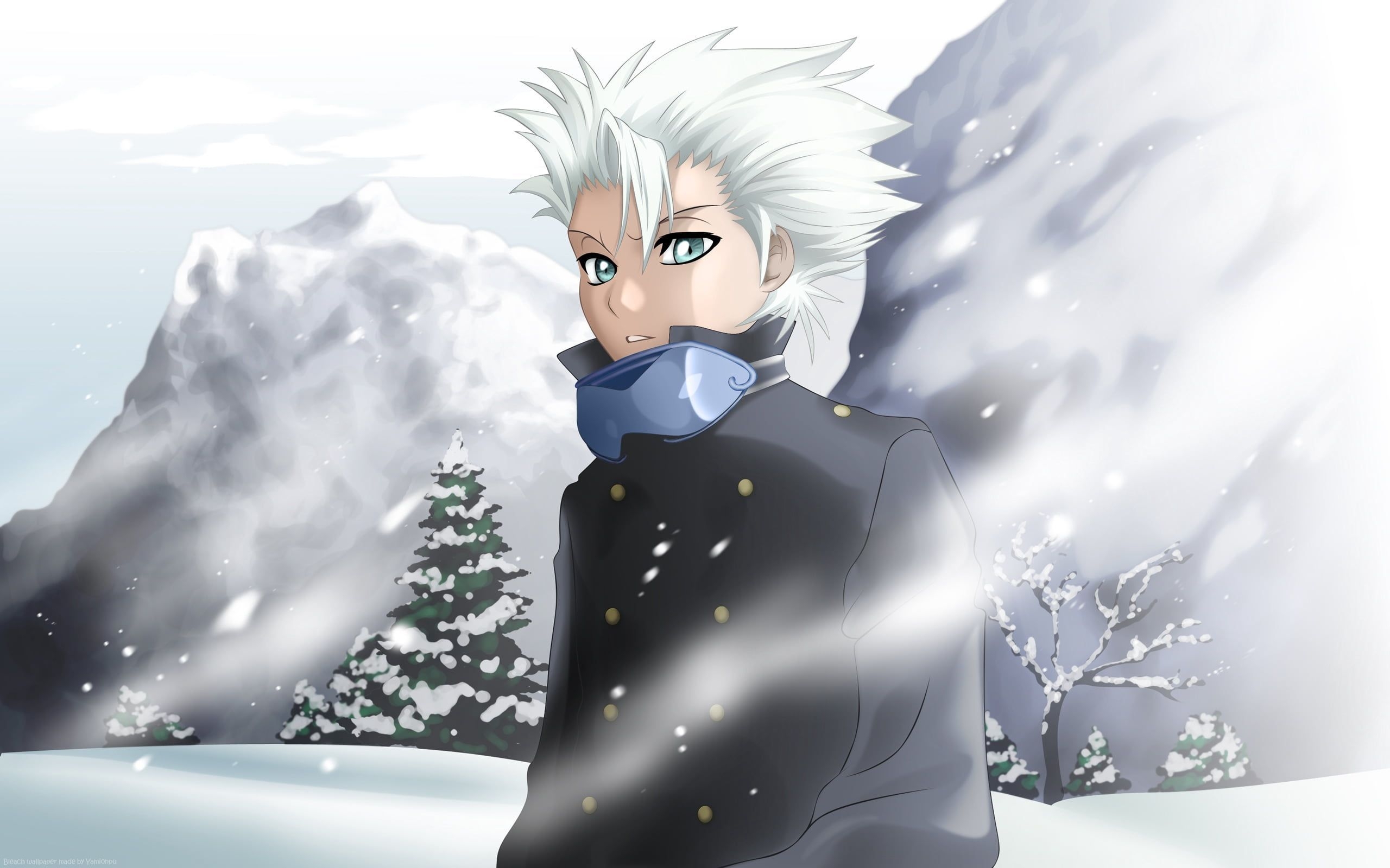 2560x1600 Bleach Toshiro Hitsugaya digital wallpaper hitsugaya toushirou #guy #blond # snow #winter #look K #wallpaper. Anime, Bleach anime, Anime background wallpaper, Desktop