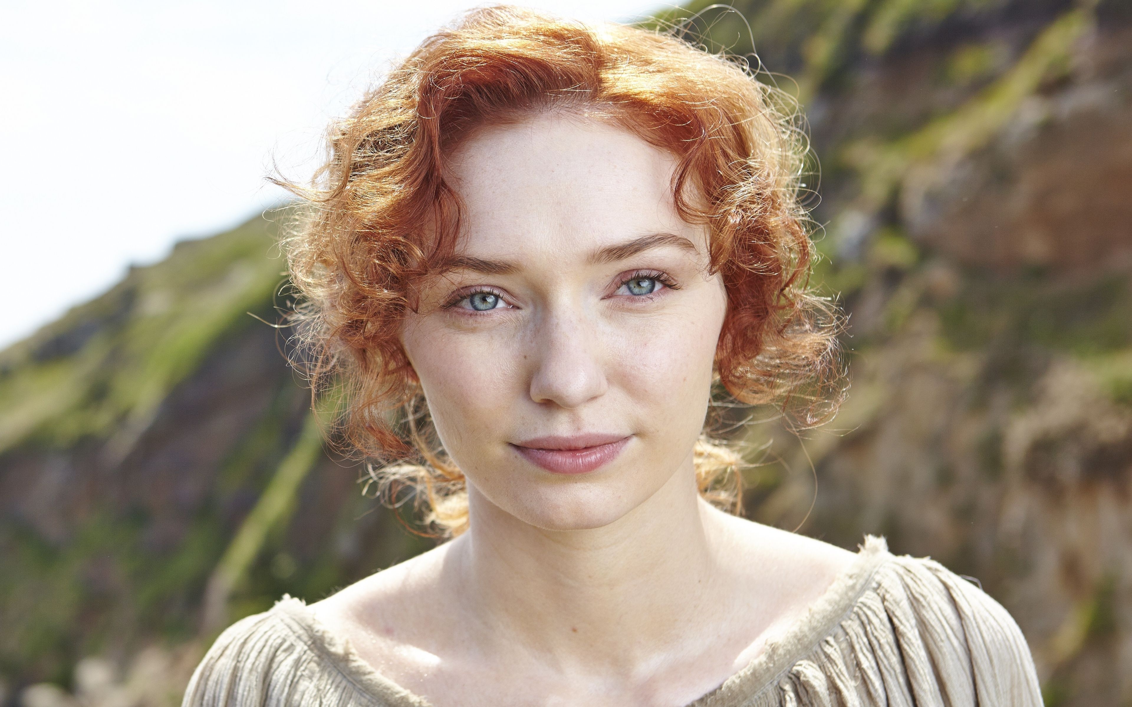 3840x2400 Download Eleanor Tomlinson, aqua eyes, beautiful, 2018 wallpaper, 3840x 4K Ultra HD 16: Widescreen, Desktop