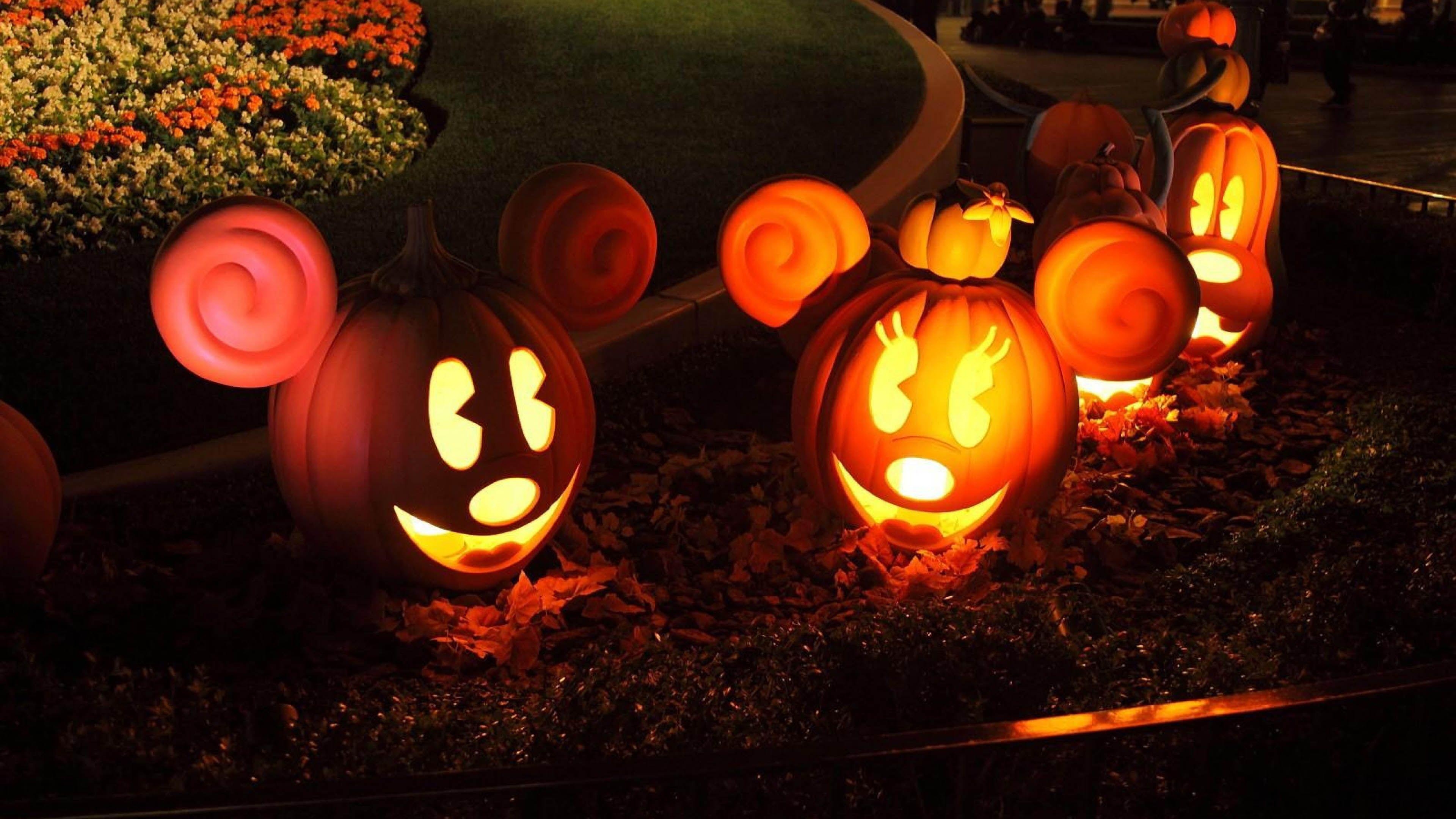 3840x2160 Disney Pumpkins, Mickey, Minnie & Goofy 16 9, Desktop