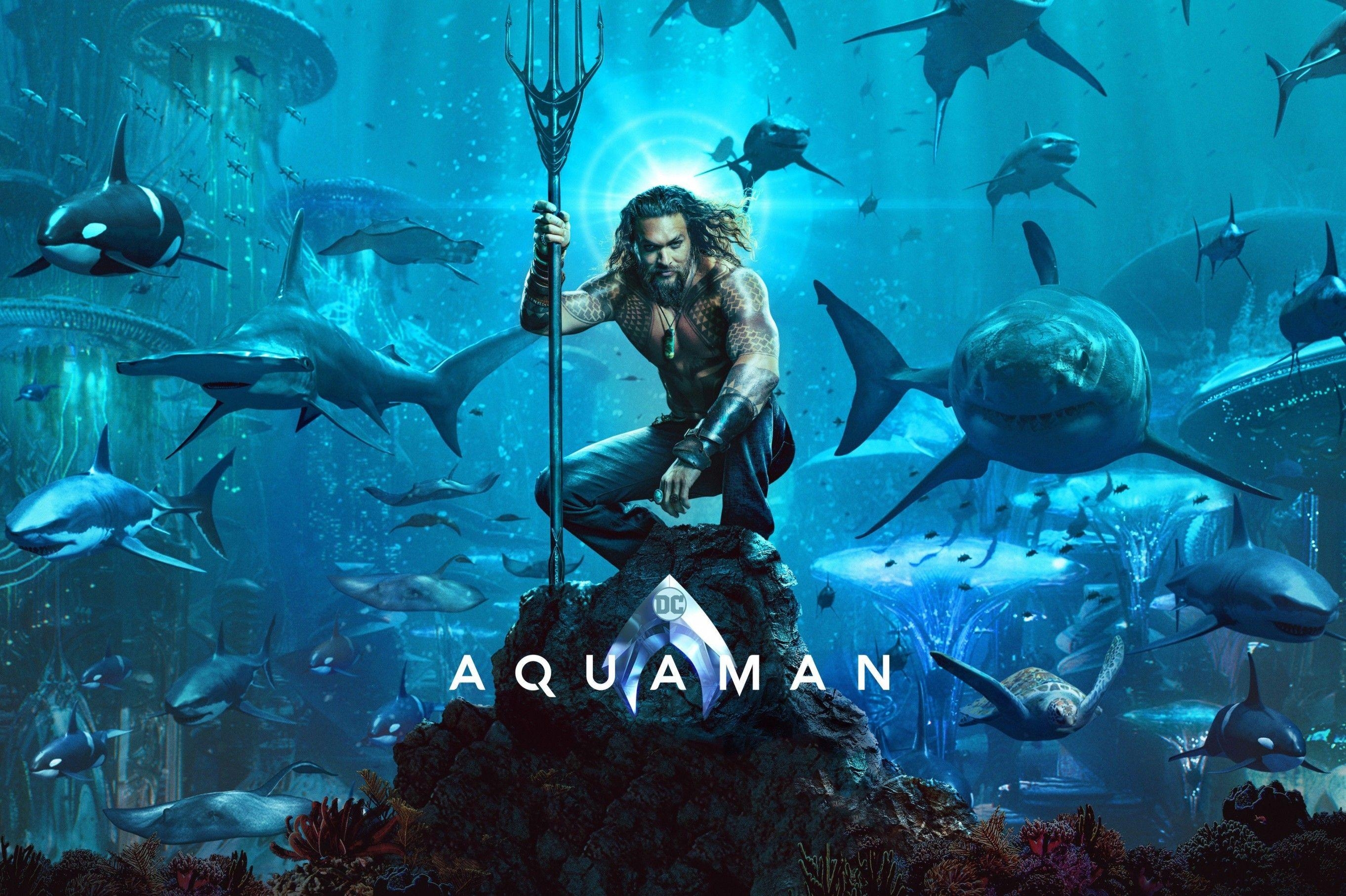 2730x1820 Download  Aquaman Underwater Wallpaper, Desktop