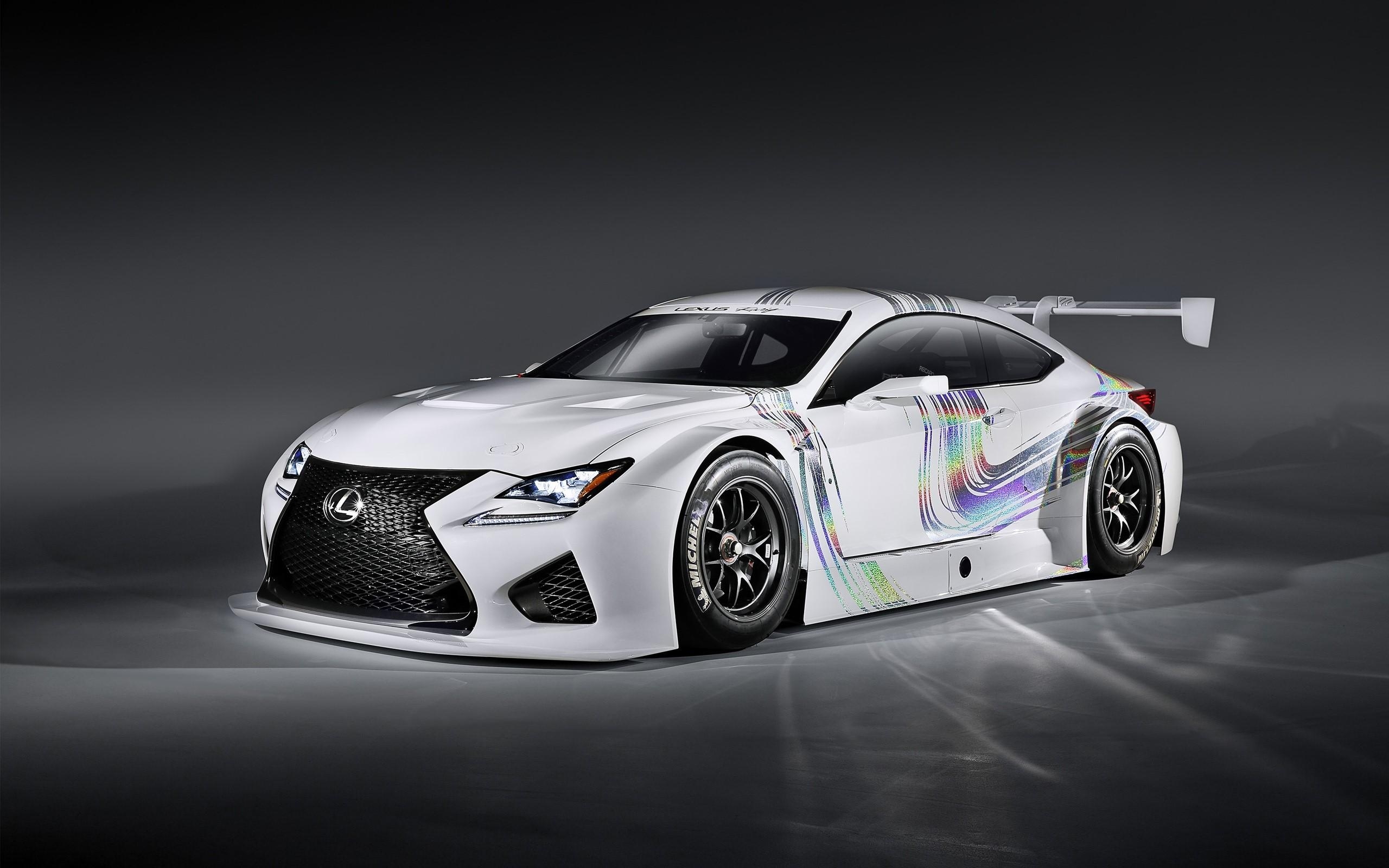 2560x1600 Lexus RC F GT3 Concept blanco Wallpaper, Desktop