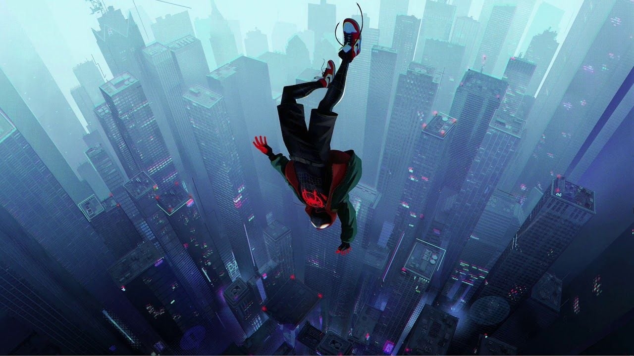 1280x720 Spider Man: Into The Spider Verse Falling Wallpaper, Desktop