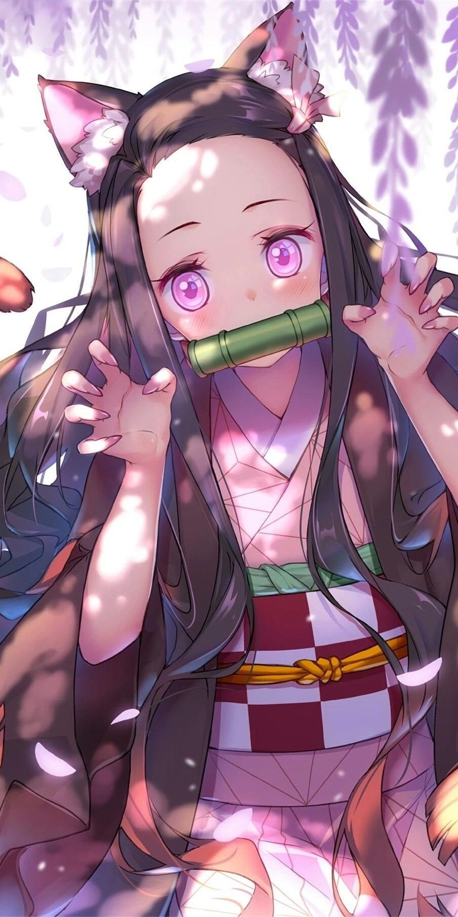 910x1810 Cute Nezuko: Nezuko, Phone