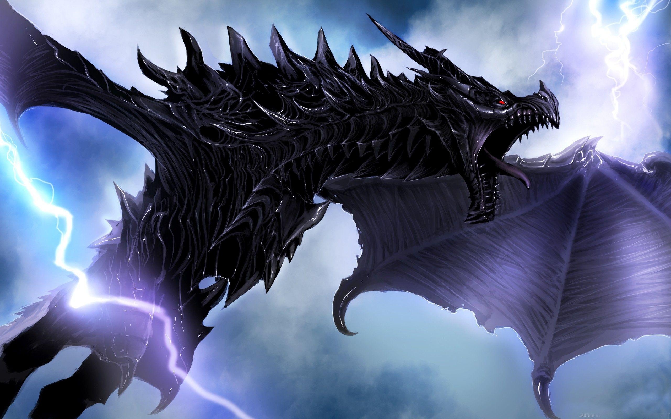 2560x1600 Lightning Dragon HD Wallpaper Wallpaper HD Wallpaper, Desktop