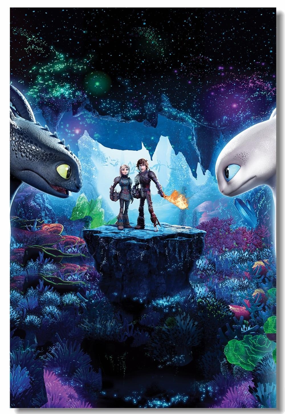 1000x1450 Custom Canvas Wall Arts How To Train Your Dragon 3 Poster Night, Phone