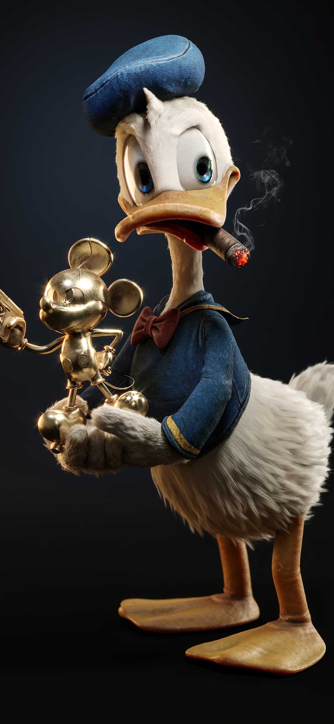 1130x2440 Donald Duck Wallpaper Phone, Phone