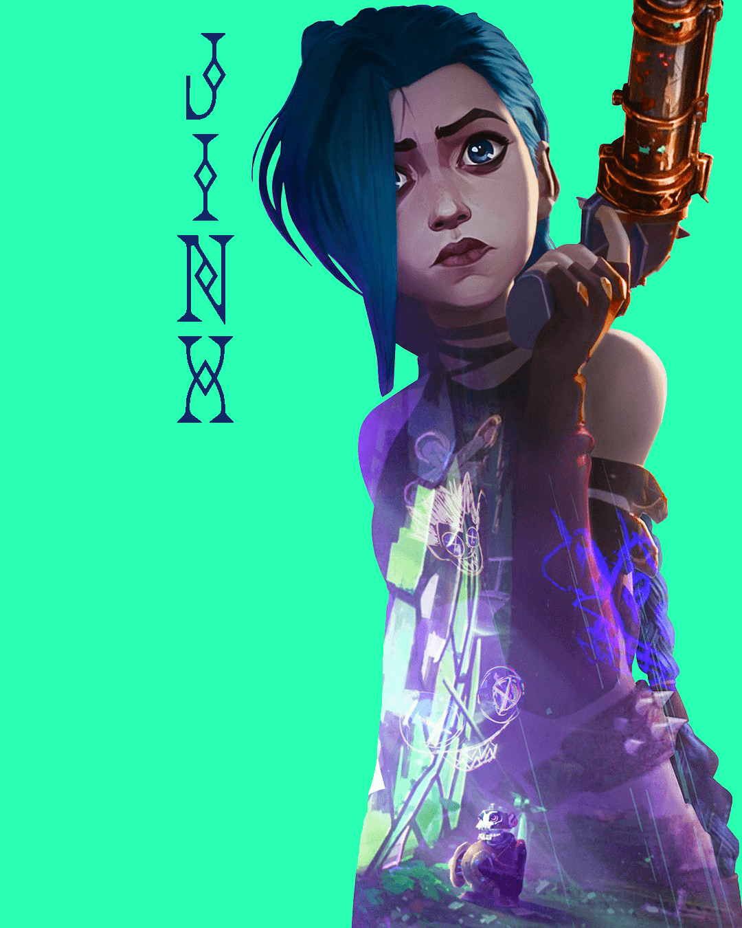 1080x1350 Jinx Arcane Wallpaper, Phone