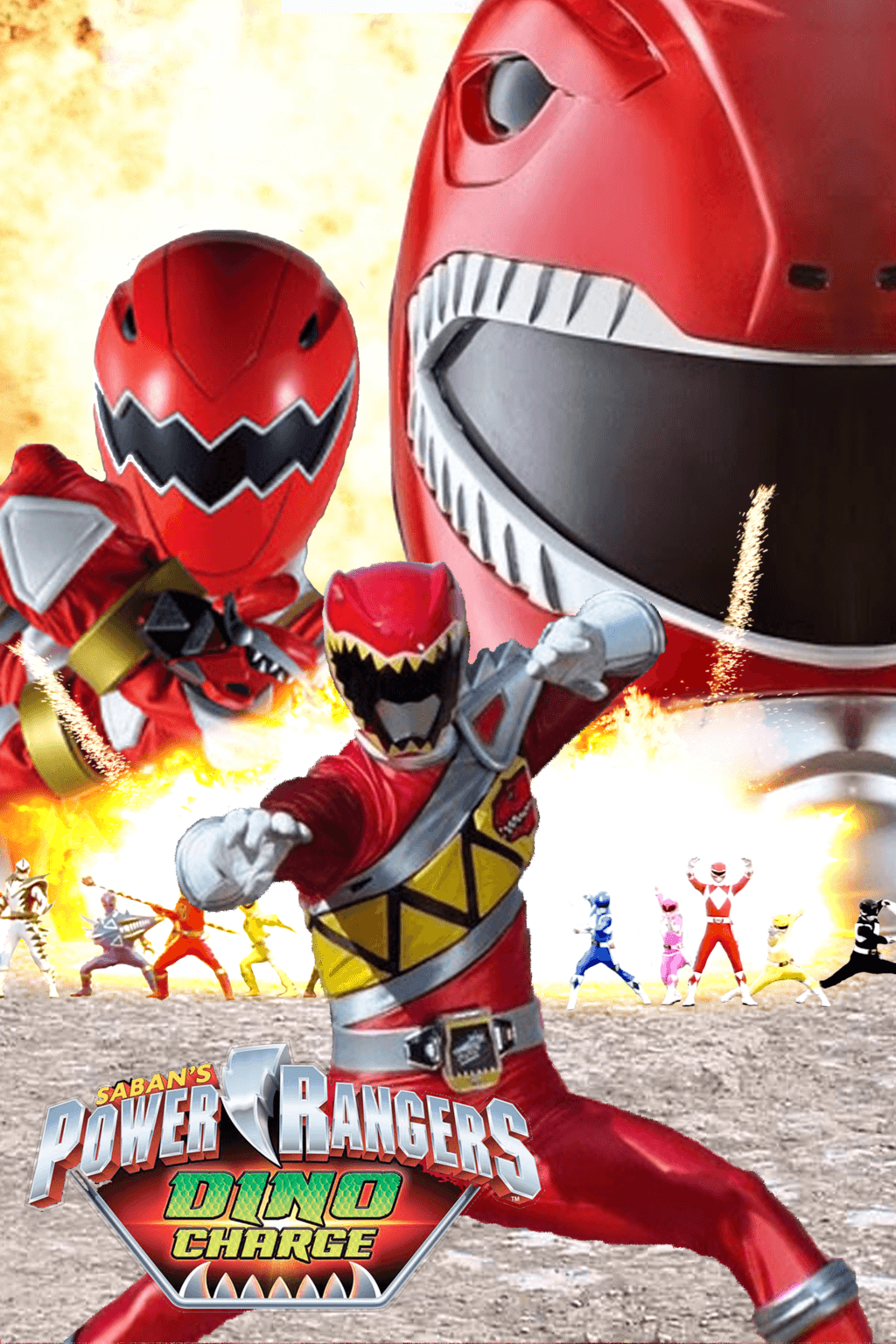 1030x1540 Wide HD Rangers Dino Charge, Phone