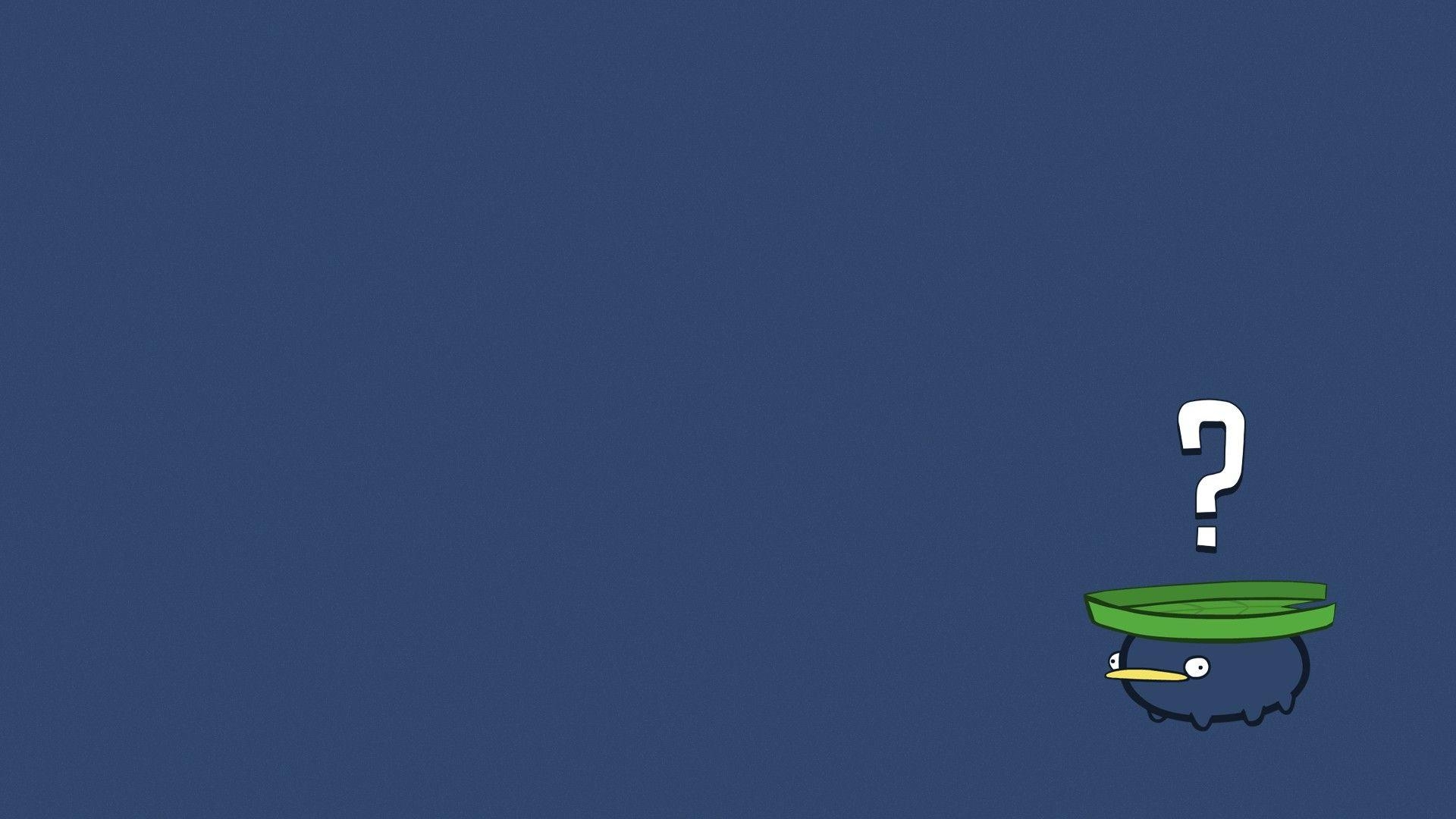 1920x1080 Lotad, Pokemon, Minimalism, Questions Wallpaper HD / Desktop, Desktop