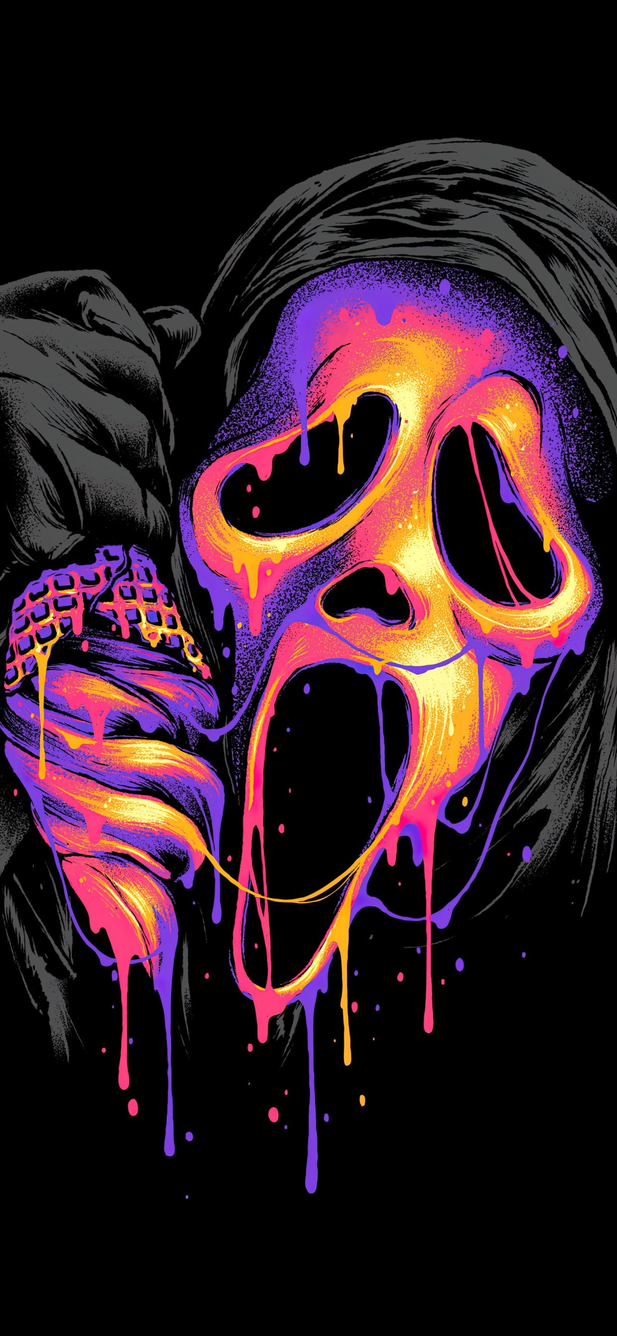 1250x2690 Ghostface AMOLED 8K Wallpaper, Phone