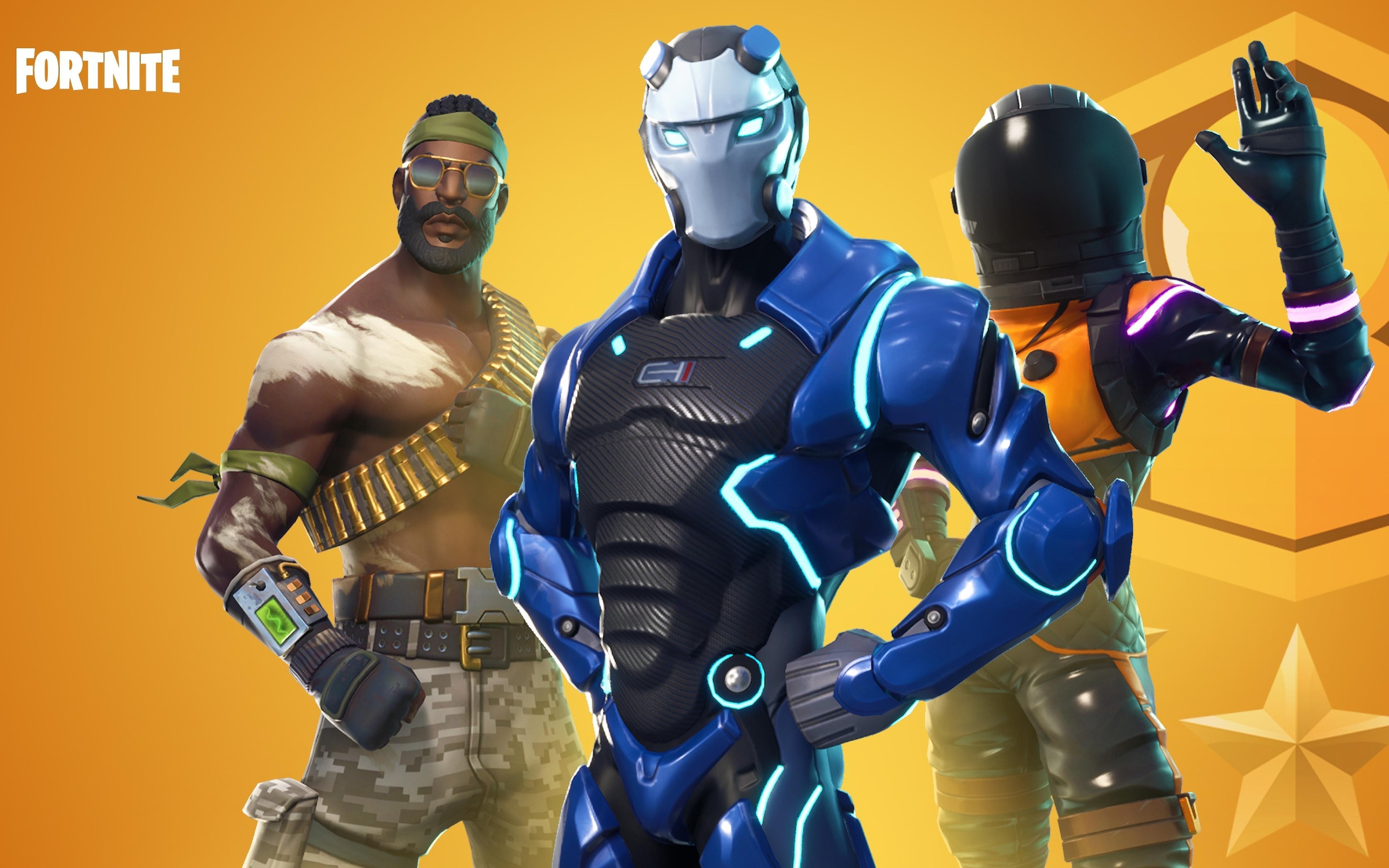 3840x2400 Download wallpaper Dark Vanguard, Bandolier, Fortnite Battle Royale, Desktop