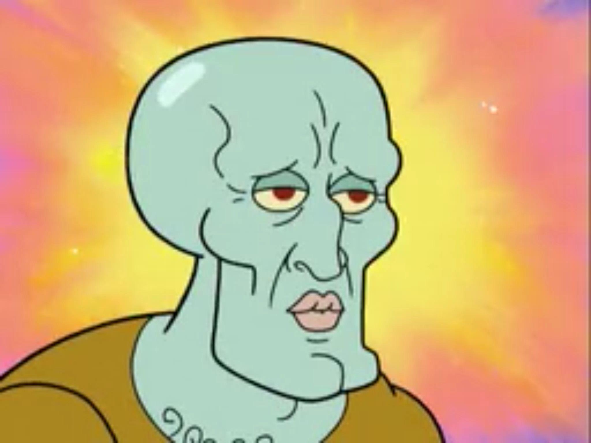 2050x1540 Handsome squidward. Spongebob drawings, Spongebob painting, Desktop