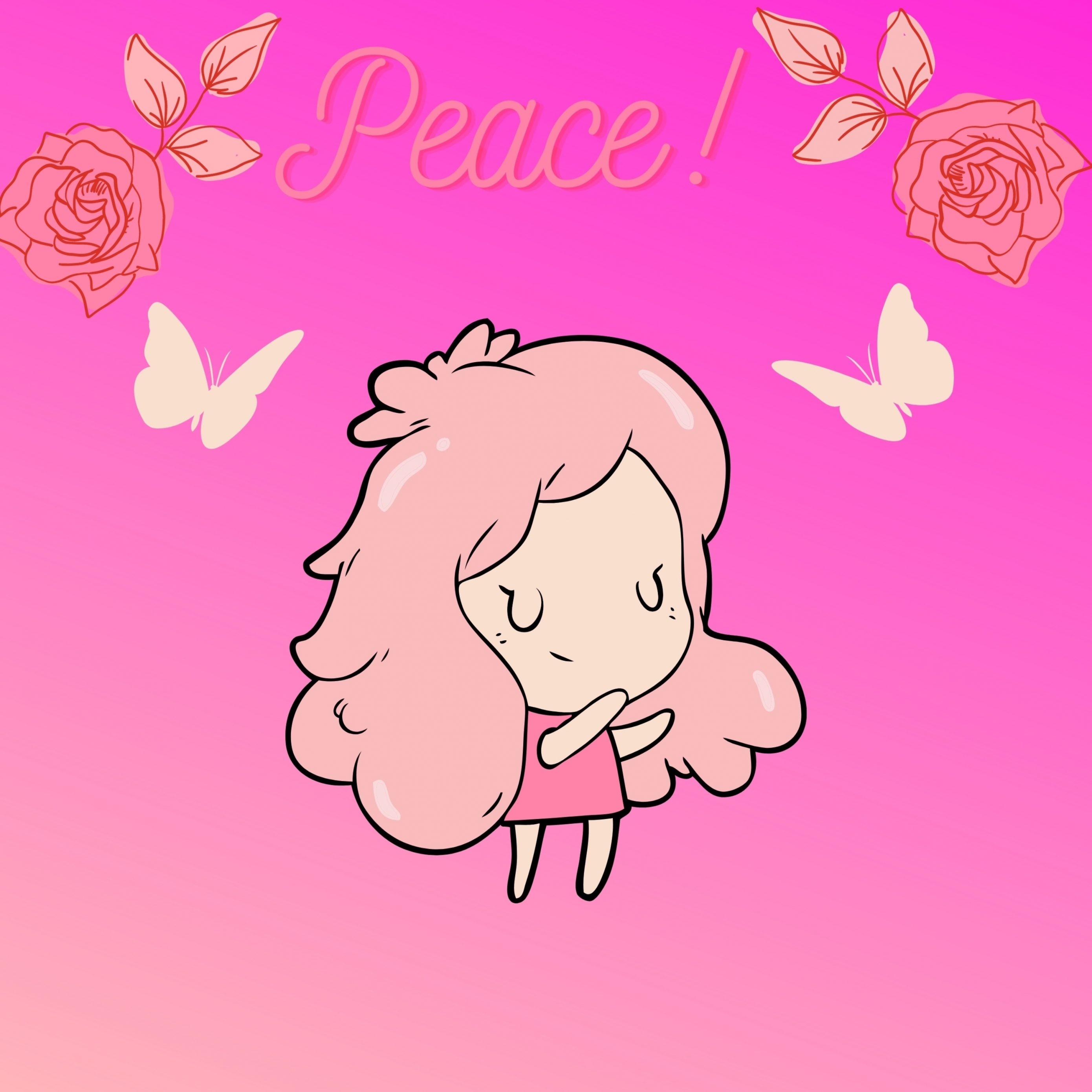 2780x2780 Pinky Girl iPad Wallpaper iPad, Phone