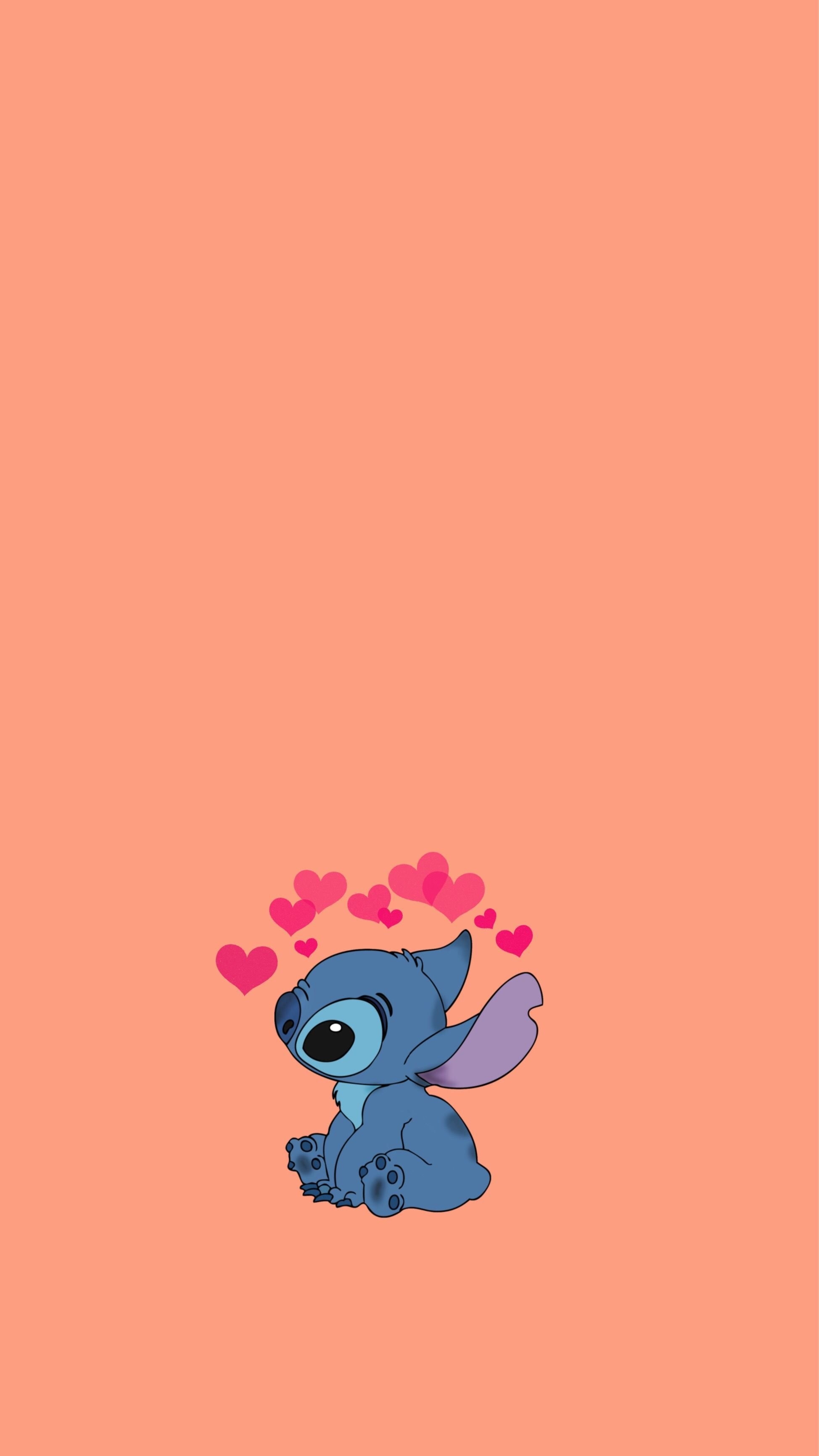 1950x3470 cute #liloystich #stitch #backround #heartcrown, Phone