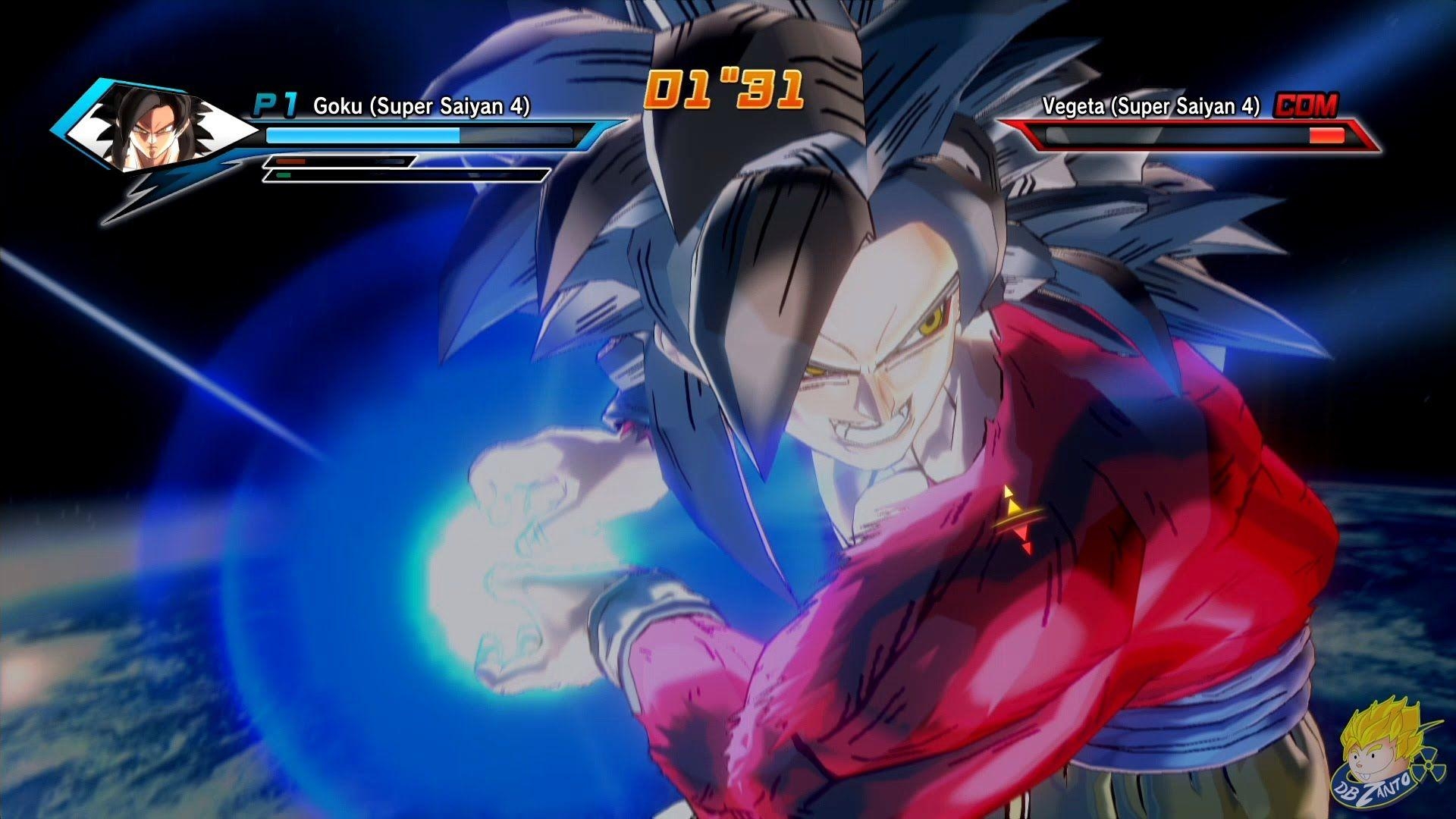 1920x1080 Dragon Ball Xenoverse (PS4), SSJ4 Goku Vs SSJ4 Vegeta【60FPS 1080P, Desktop