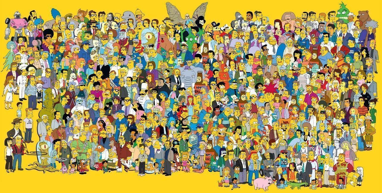 1290x650 Simpson Characters Names Wallpaper ilikewalls, Desktop