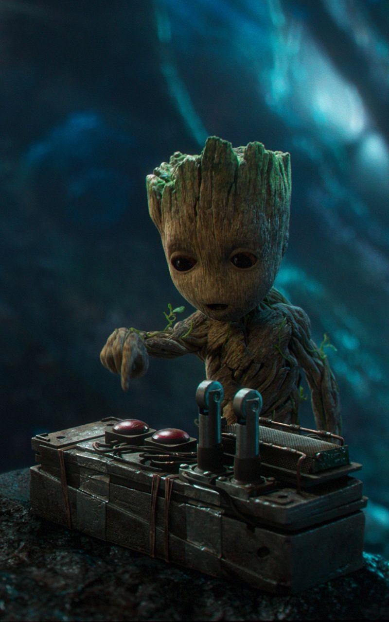 800x1280 baby groot wallpaper, Phone