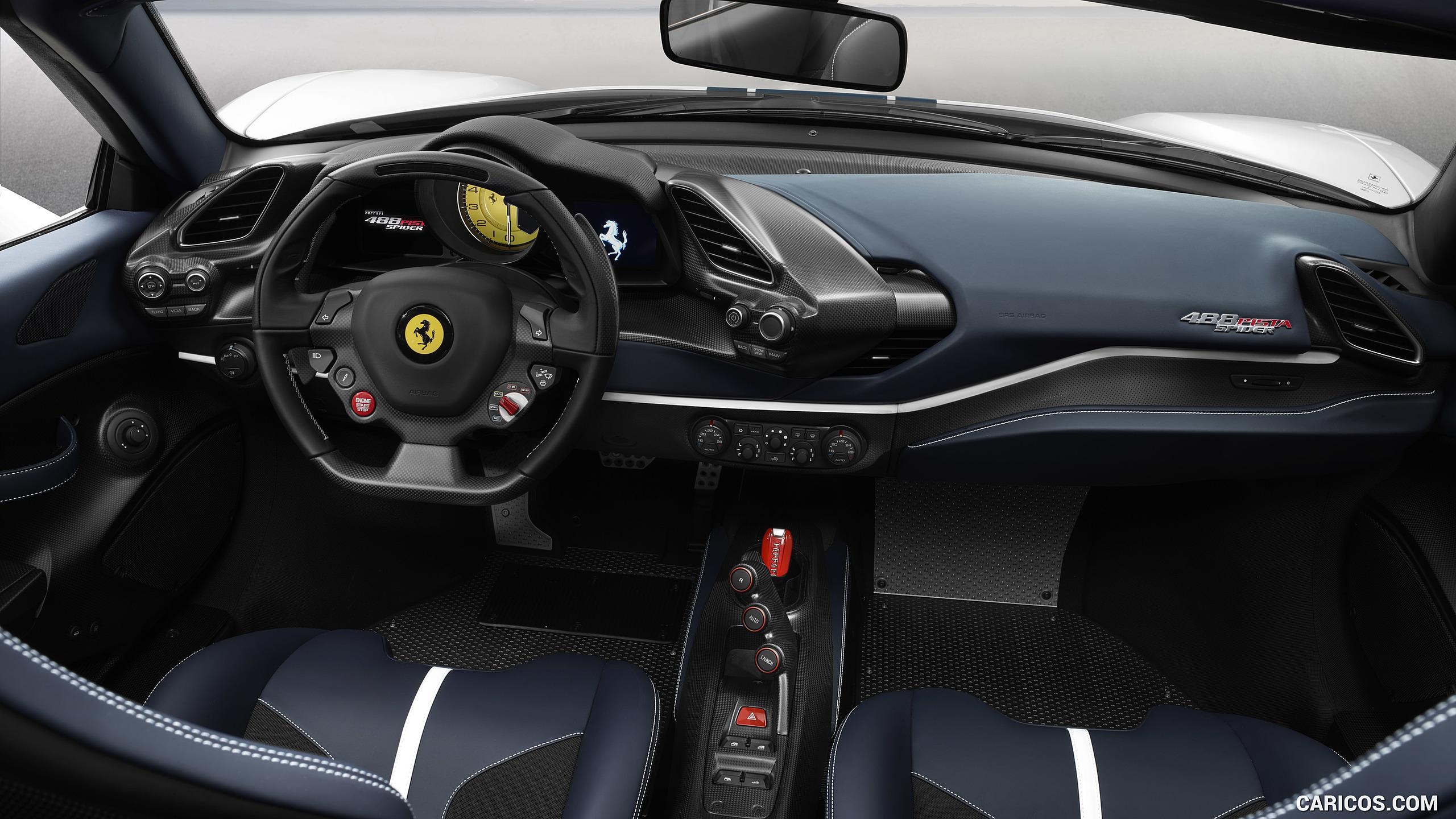 2560x1440 Ferrari 488 Pista Spider, Cockpit. HD Wallpaper, Desktop