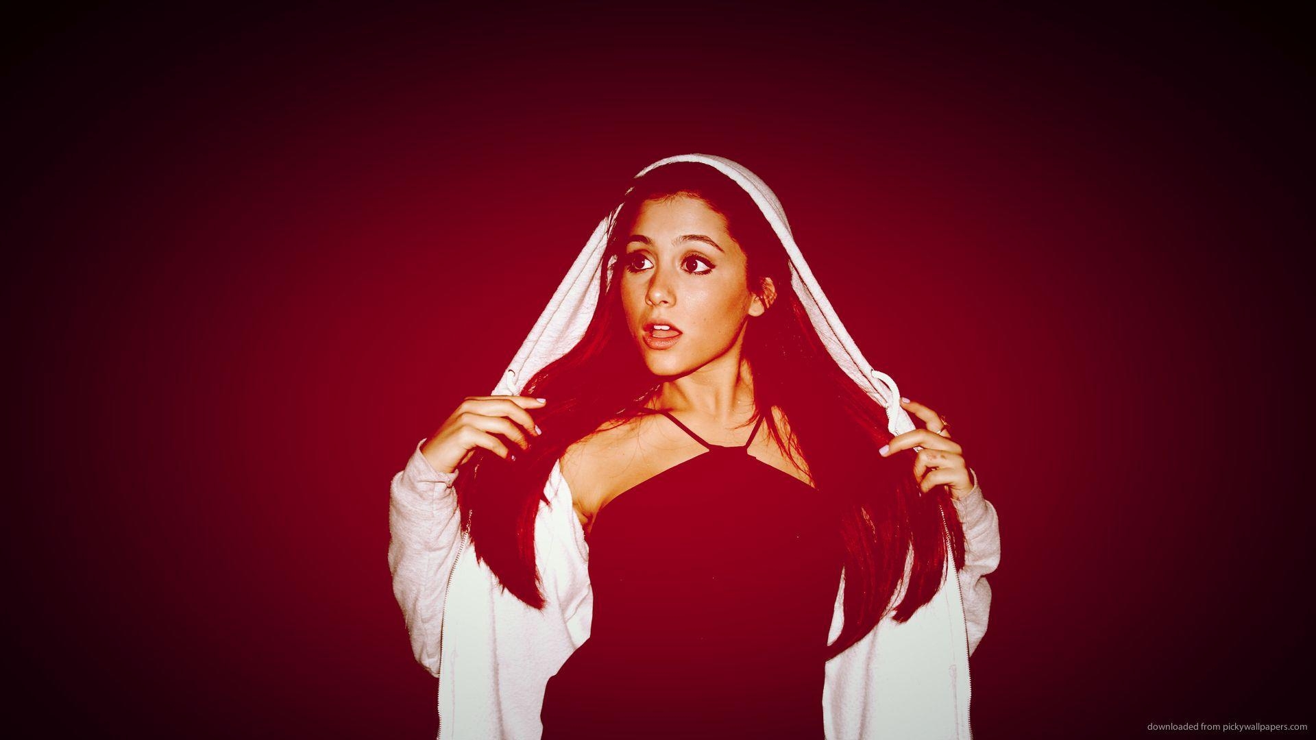 1920x1080 Download  Ariana Grande Red Highlight Wallpaper, Desktop