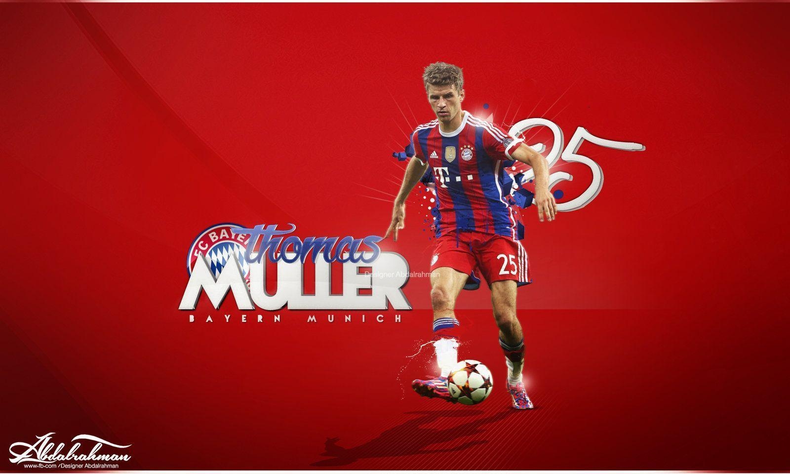 1600x960 Wallpaper Thomas Muller 2014 By Designer Abdalrahman, Desktop